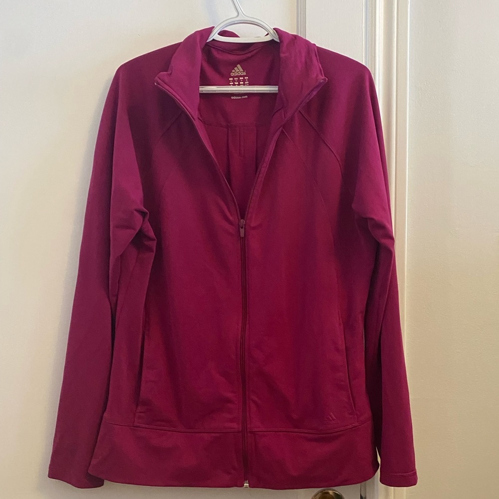 Adidas zippered track jacket - XL